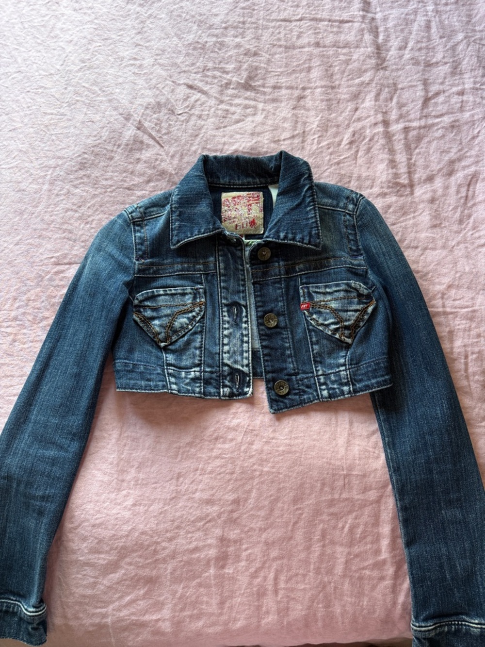 Miss Sixty Rare Vintage Cropped Denim Jacket